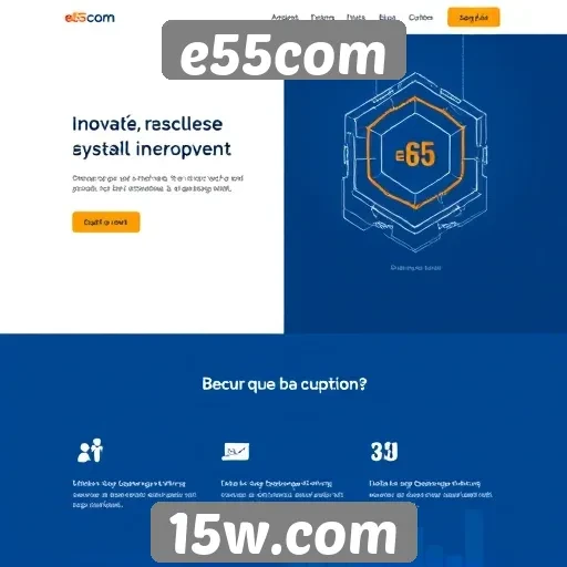 Inovações tecnológicas no design do site e55com